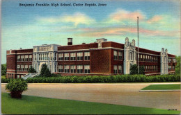 Iowa Cedar Rapids Benjamin Franklin High School 1952 Curteich - Cedar Rapids