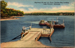 Arkansas Lake Nrofork Panther Bay Landing Highway 62 And 101 Ferry  Curteich - Altri & Non Classificati