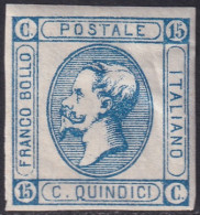 Italy 1863 Sc 23 Italia Sa 13 MH* Type II - Nuevos