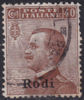 Italy Aegean Rhodes 1912 Sc 8 Rodi Sa 6 Used Damaged Perfs - Ägäis (Rodi)