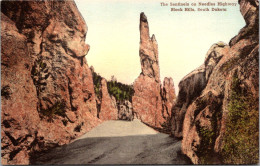South Dakota Black Hills The Sentinels On Needles Highway Handcolored Albertype - Other & Unclassified