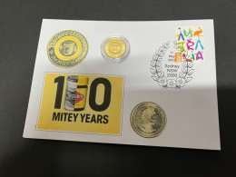 4 Q 20 A) NEW - Yellow 2.00 Vegemite - Mitey Years - Coloured Coin 2023 On Cover (released Today 17-5-2023) - 2 Dollars