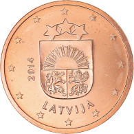 Lettonie, 5 Euro Cent, 2014, FDC, Cuivre Plaqué Acier - Letonia