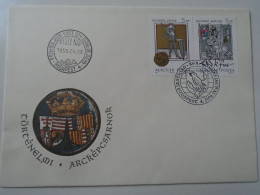 ZA443.48  Hungary  - FDC  Cover -  1990 Hunyadi János -Hunyadi Mátyás- Matthias Rex     1990 - Briefe U. Dokumente