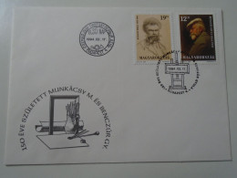 ZA443.63   Hungary  - FDC  Cover -  1994 -  Munkácsy  -  Benczúr  Stamps - Covers & Documents