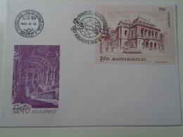 ZA443.66  Hungary -FDC  Cover -1993  Mátyás Templom  -Opera House - Opernhaus  -  Sights Of Budapest - Covers & Documents
