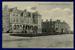 Ref 1613 - Early Postcard - Marine & Stotfield Hotel - Lossiemouth Moray Scotland - Moray