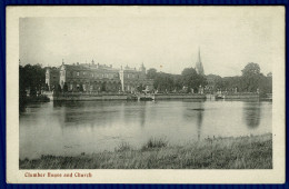 Ref 1613 - Early Postcard - Clumber House & Church Near Worksop Nottinghamshire - Otros & Sin Clasificación