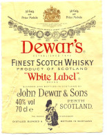 Etiket Etiquette - Scotch Whisky Dewar's - Whisky