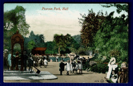 Ref 1614 - Animated Early Postcard - Pearson Park - Hull Yorkshire - Hull