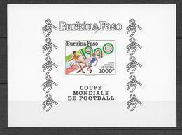 1990 - BURKINA FASO - EPREUVE DE LUXE YT N° BF38 EL - THEME : COUPE DU MONDE DE FOOTBALL - Burkina Faso (1984-...)