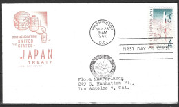USA. N°693 De 1960 Sur Enveloppe 1er Jour. Traité Commercial Avec Le Japon. - 1951-1960