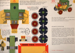 Planche De Découpages  SHELL Bolides D"'autrefois N°7 / : JEANTAUD 1898    (CAT5313) - Andere & Zonder Classificatie