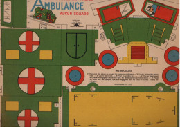 Planche De Découpages  AMBULANCE   (CAT5318) - Altri & Non Classificati