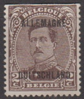 ALLEMAGNE - (Occupation Belge) - 1919-21  2 C   Timbre De Belgiue   Scan Recto-verso    Oblitéré - OC38/54 Belgian Occupation In Germany