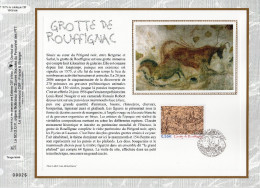 " GROTTE DE ROUFFIGNAC " Sur Feuillet CEF N°té En SOIE De 2006. N° YT 3905. Parfait état. FDC - Prehistorie