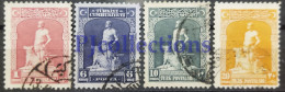 N1202- TURCHIA - TURKEY 1926 LUPO GRIGIO - GREY WOLF SET 4 STAMPS USED - Gebruikt