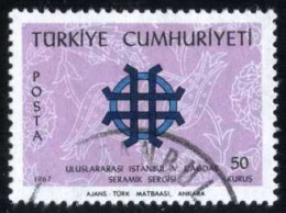 Türkiye 1967 Mi 2065 Ceramics Exposition - Gebruikt