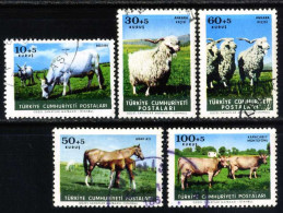 Türkiye 1964 Mi 1919-1923 Animal Protection, Farm Animals - Used Stamps