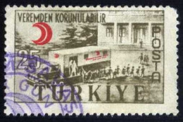 Türkiye 1957 Mi 1515 Fight Against Tuberculosis | Healthcare | Medicines | Rays | TBC | Truck - Gebruikt