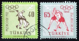 Türkiye 1956 Mi 1490-1491 Melbourne Olympic Games, Wrestling, Sports - Usati