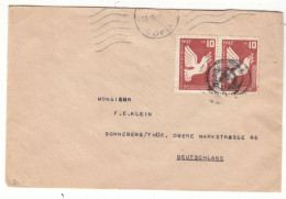 Bulgarie - Lettre De 1948 - Oblit Sophia - Exp Vers Sonneberg - Pigeons - - Storia Postale