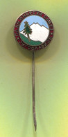 Alpinism Mountaineering - PSJ Yugoslavia Association, Vintage Pin Badge Abzeichen, Enamel - Alpinisme