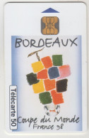 FRANCE - WC98 Affiche Ville : Bordeaux, Chip:OB2, 50U , 04/98, Used - 1997