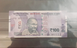 INDIA 2020 Rs. 100.00 Rupees Note Fancy Number "1111" 351111 USED 100% Genuine Guaranteed As Per Scan - Other - Asia