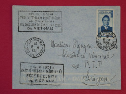 BS20  VIETNAM   BELLE LETTRE RECOM. 1951     A  SAIGON ++ AFFR. PLAISANT+ - Viêt-Nam