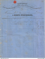 EM69/1073- Lettre TP 30 Joseph Steenberghe Teinturerie Cureghem Lez Bruxelles Obl.BXL Midi 1880 > Grammont C. D'arrivée- - 1869-1883 Léopold II