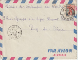 1961 - GUYANE - ENVELOPPE Par AVION De CAYENNE  => CLERMONT-FERRAND - Cartas & Documentos