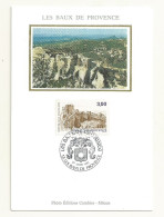 CARTE MAXIMUM LES BAUX DE PROVENCE  PJ 27/06/1987. - 1980-1989