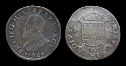 Netherland Hertogdom Gelre Filips II 1/2 Filipsdaalder Nijmegen Mint - …-1795 : Periodo Antico