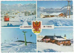 St. Johann Mit Bergbahn, Mittelstation, Sessellift Harschbühel, Angerer-Alm - (Tirol, Österreich/Austria) - St. Johann In Tirol