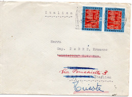 66279 - Bund - 1959 - 2@20Pfg Buxtehude A Bf BAD OEYNHAUSEN - ... -> GENOVA (Italien), Nachges -> Trieste - Lettres & Documents