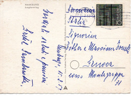 66283 - Bund - 1957 - 10Pfg Kriegsgraeberfuersorge EF A AnsKte HAMBURG -> Italien - Storia Postale