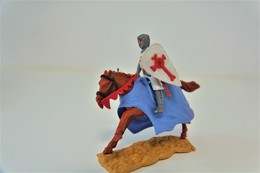 Timpo : CRUSADER RIDING HORSE  WITH SPEAR - 1960-70's, Made In England, *** - Figuren