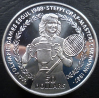 Niue - 50 Dollars 1988 - XXIV Giochi Olimpici Estivi, Seul 1988 - Steffi Graf - KM# 13 - Niue