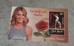 ROMANIA HAPPY BIRTHDAY NADIA MINIATURE SHEET USED - Oblitérés