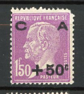 FR - Yv. N° 250  *  + 50c S 1f50  Caisse D'Amortissement  Cote  60  Euro BE R  2 Scans - Neufs