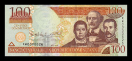República Dominicana 100 Pesos Dominicanos 2011 Pick 184a Low Serial 626 Sc Unc - Dominicana