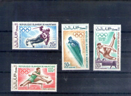 Mauritanie. Poste Aérienne. Jeux Olympiques De Grenoble Et De Mexico - Mauritanie (1960-...)