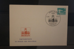 DDR 1987; 750 Jahre Berlin; Wertstempel Bauten, Klein; 10 Pf.; Partnerstädte; ESST - Postales Privados - Usados