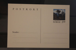 Norwegen Vmtl. 1983; Postkarte L. Hertervig; 1 Kr., Ungebraucht - Ganzsachen