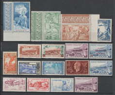 GUYANE - 1941/44 - ANNEES COMPLETES AVEC POSTE AERIENNE * MLH - COTE = 23 EUR - - Unused Stamps