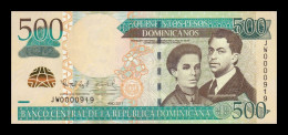 República Dominicana 500 Pesos Dominicanos 2011 Pick 186a Low Serial 919 Sc Unc - Dominicaine