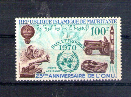 Mauritanie. Poste Aérienne. 25 Eme Anniversaire De L'ONU - Mauritanie (1960-...)