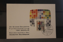 Berlin 1967; 25. Grosse Deutsche Funkausstellung Berlin 1967; SST; Karte Der Bundespost Berlin - Maximumkarten (MC)