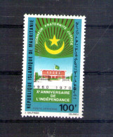 Mauritanie. Poste Aérienne. 10e Anniversaire De L'indépendance - Mauritanie (1960-...)